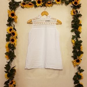 Boohoo White High-Neck Blouse